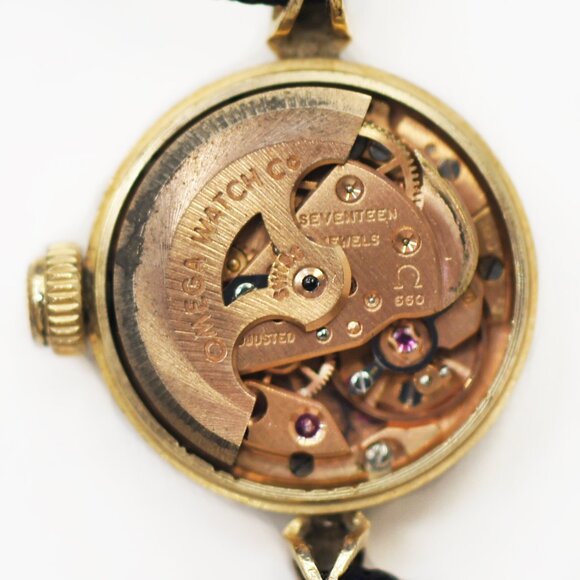 Omega Vintage 14K Gold Ladymatic Automatic Watch - Picture 3 of 5